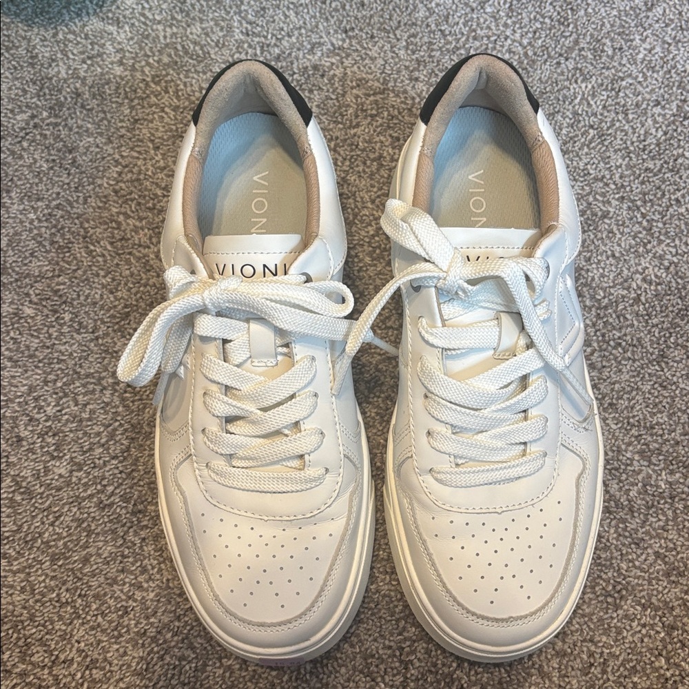 Vionic Kimmie Court Leather Sneakers - Picture 3 of 10